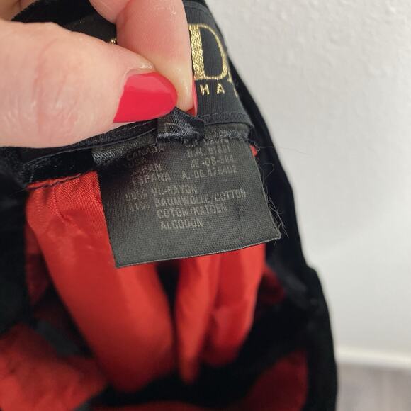 Vintage Escada Women’s Midi Skirt, Sz 40,‎ Black Velvet, Germany 80’s - Picture 5 of 9